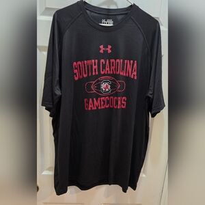 Gamecock Under Armour Black 2XL Loose Fit HeatGear Shirt